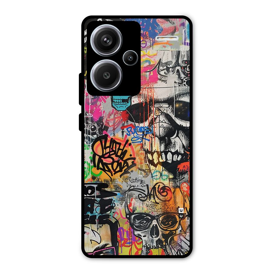 Amazing Street Art Metal Back Case for Redmi Note 13 Pro Plus