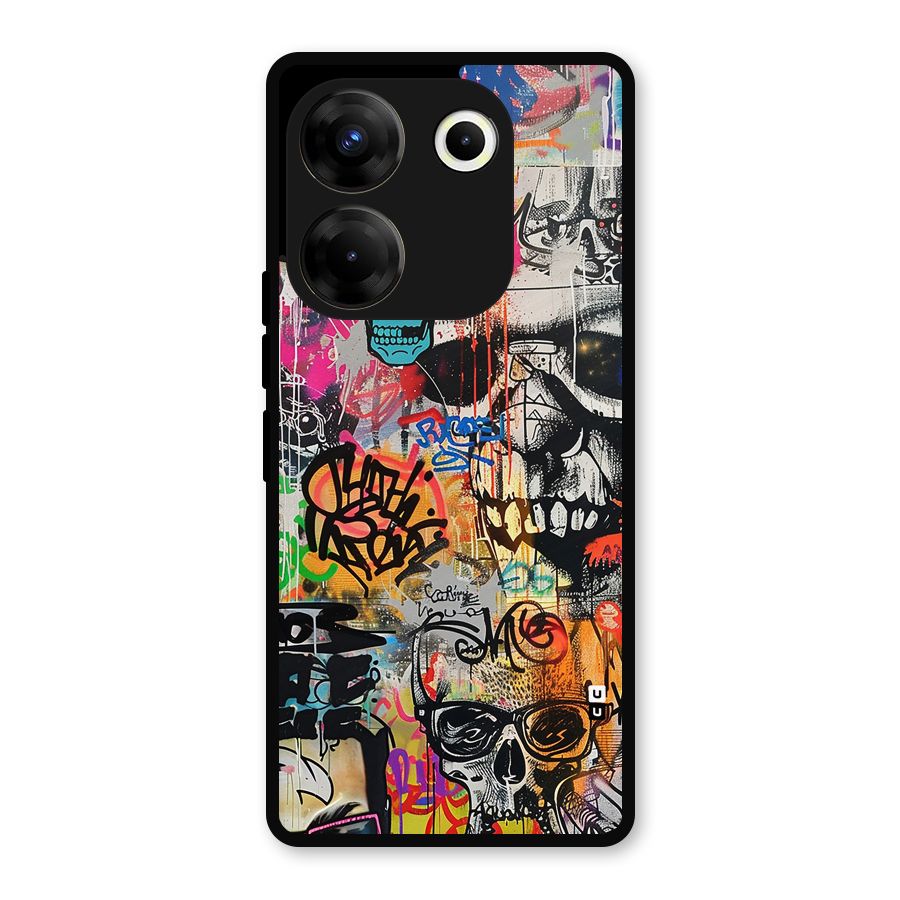 Amazing Street Art Metal Back Case for Tecno Camon 20 Pro