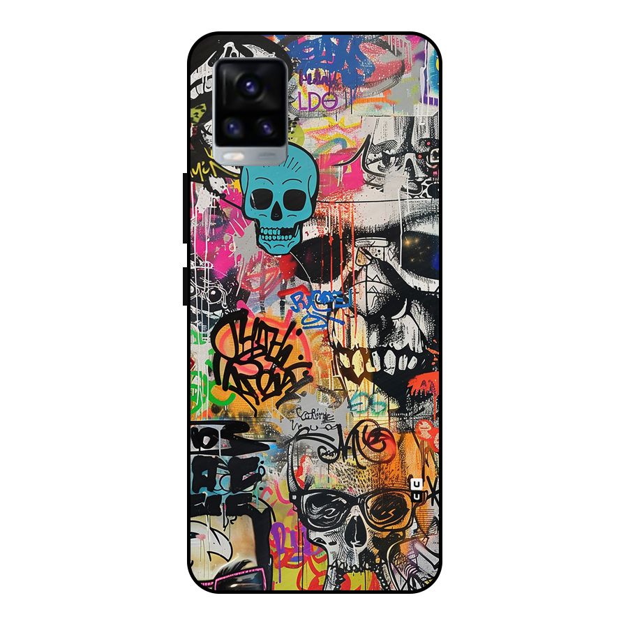 Amazing Street Art Metal Back Case for Vivo V20 2021