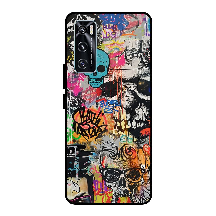 Amazing Street Art Metal Back Case for Vivo V20 SE