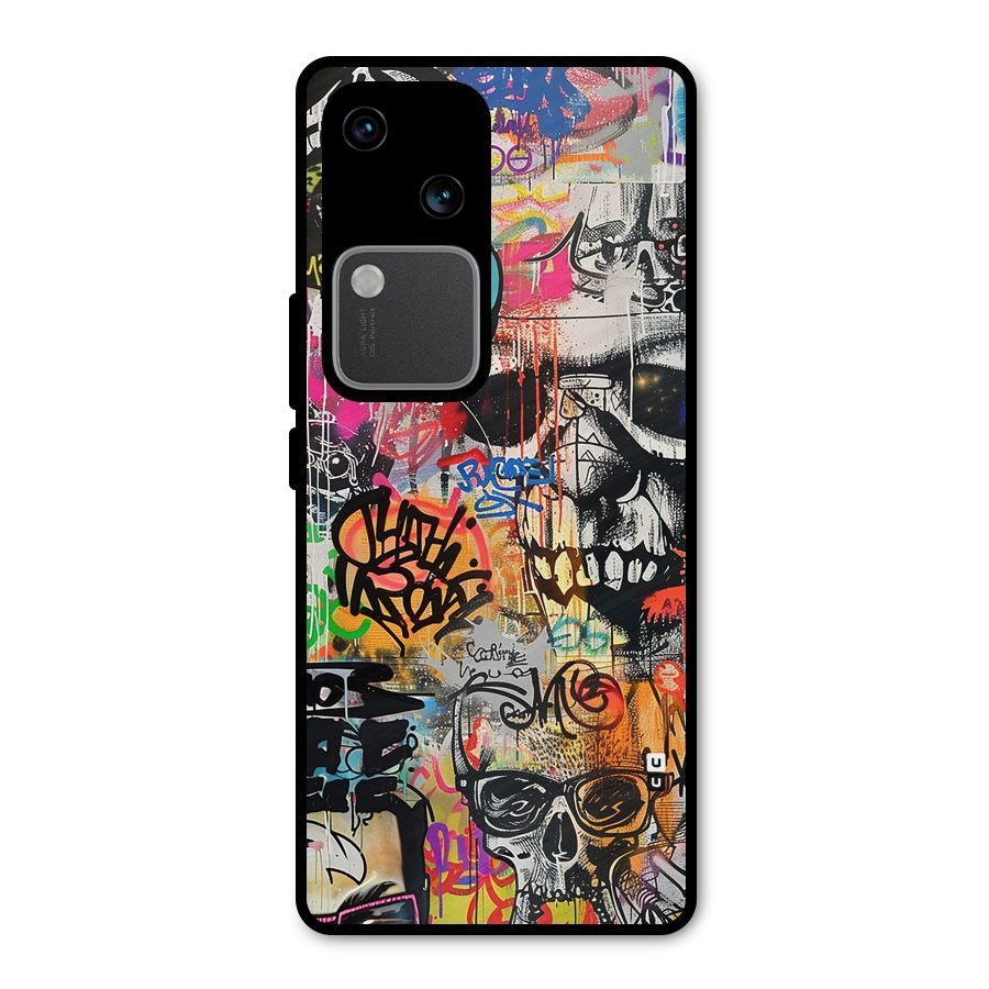 Amazing Street Art Metal Back Case for Vivo V30 Pro