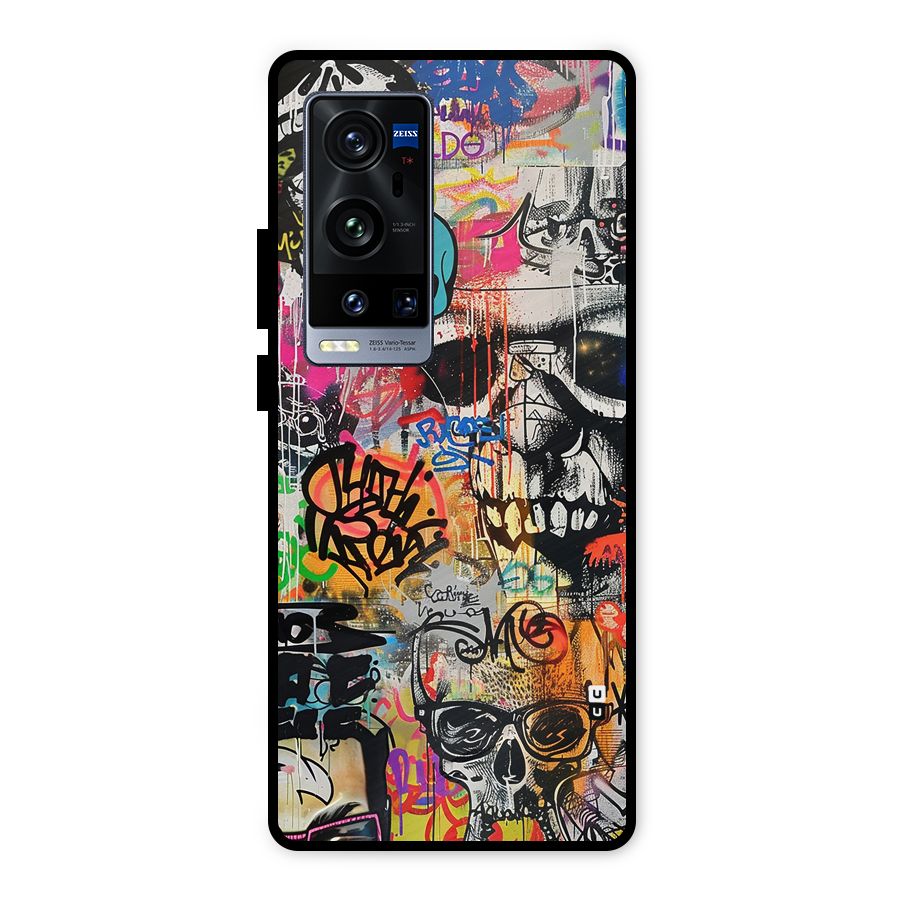 Amazing Street Art Metal Back Case for Vivo X60 Pro Plus