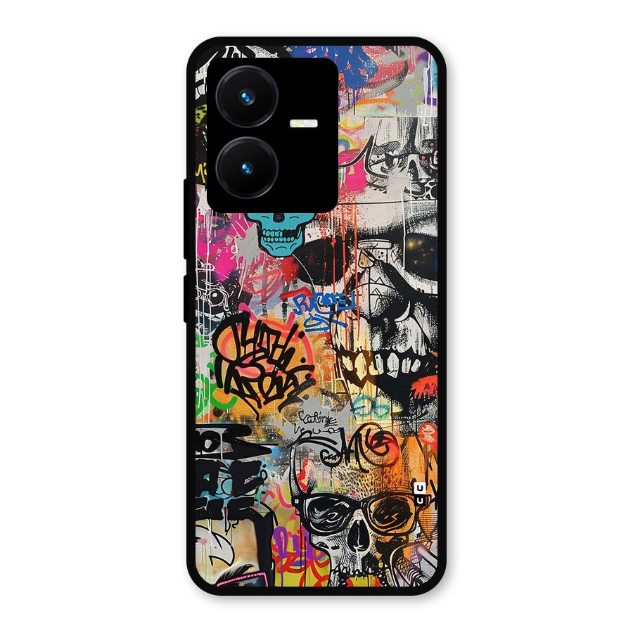 Amazing Street Art Metal Back Case for Vivo Y22