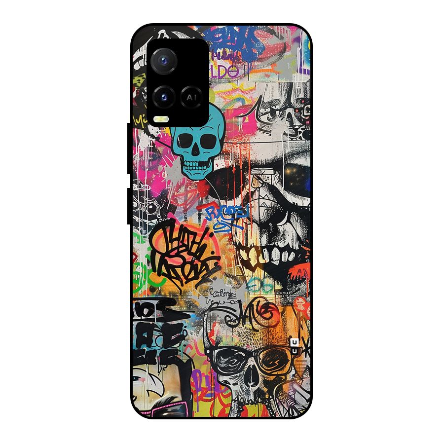 Amazing Street Art Metal Back Case for Vivo Y33s