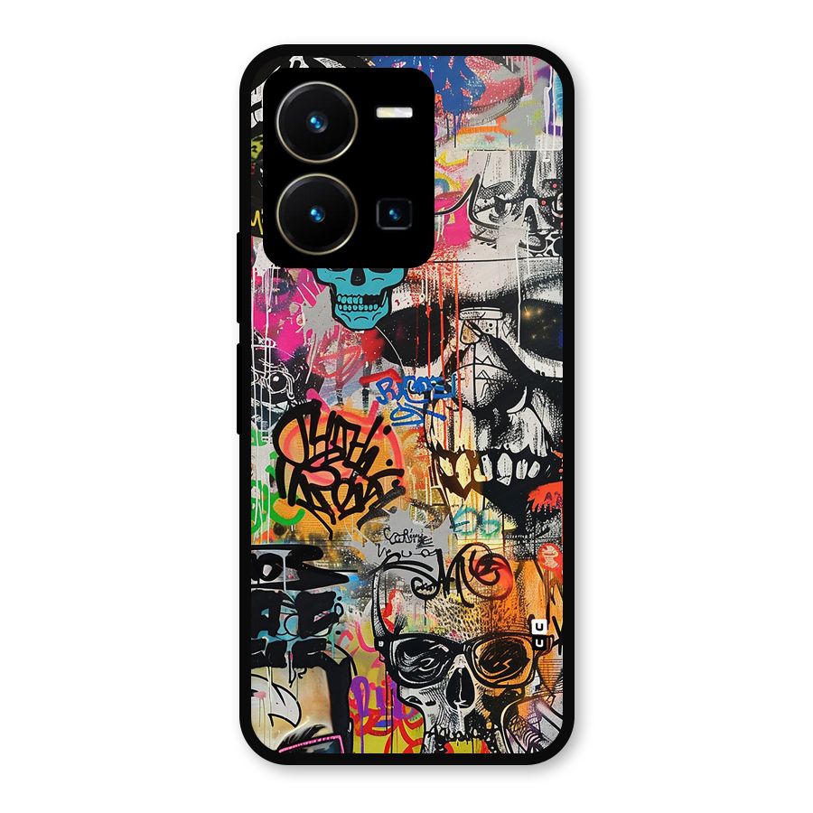 Amazing Street Art Metal Back Case for Vivo Y35