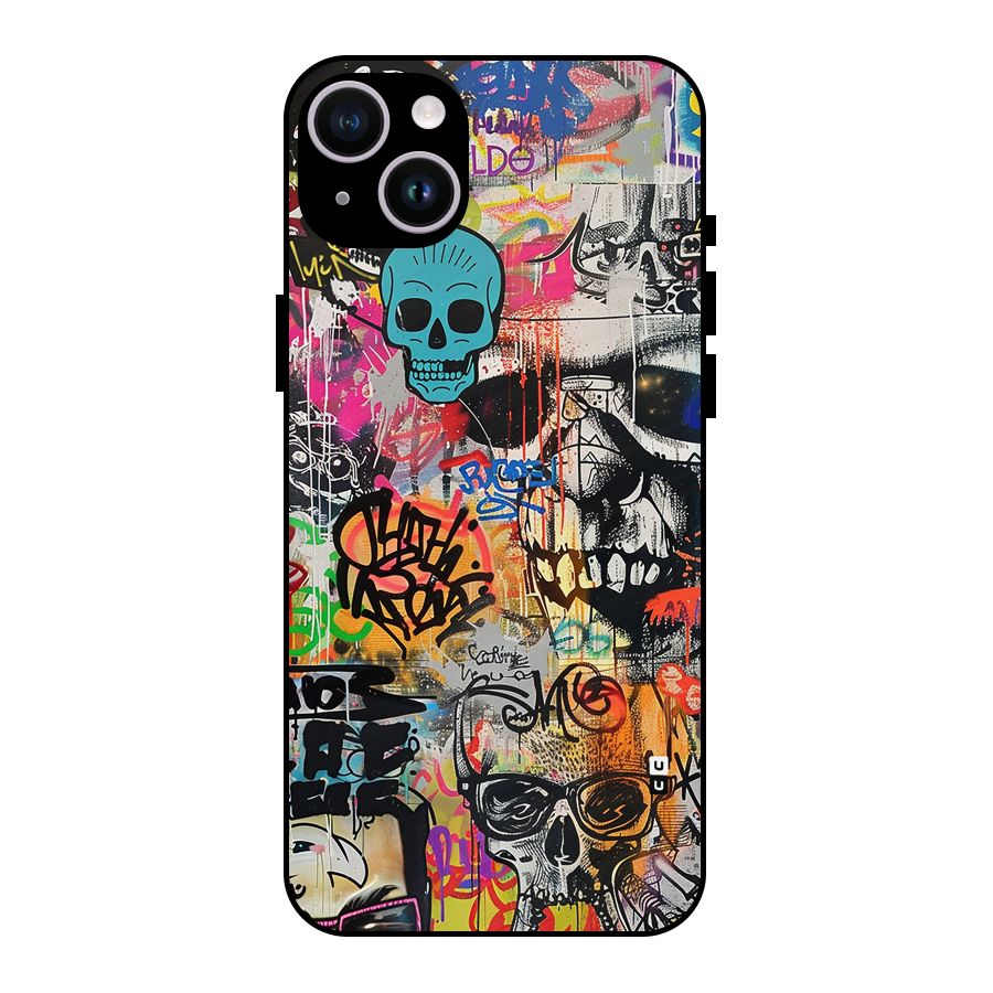 Amazing Street Art Metal Back Case for iPhone 14 Plus