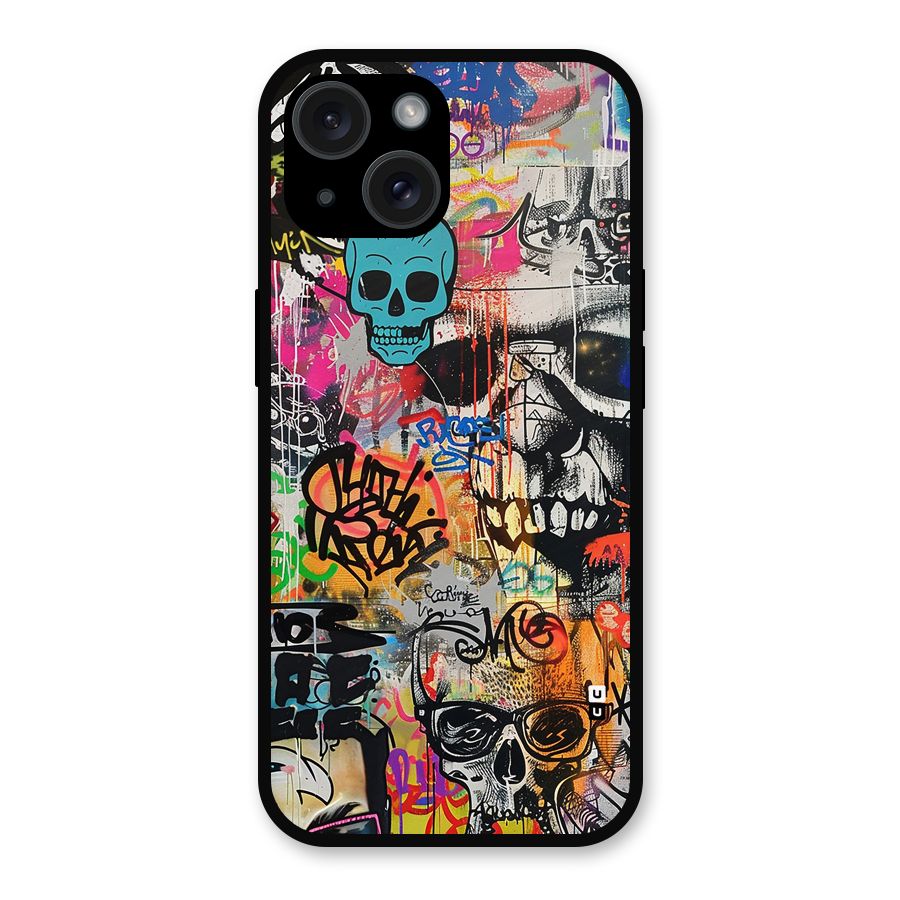 Amazing Street Art Metal Back Case for iPhone 15