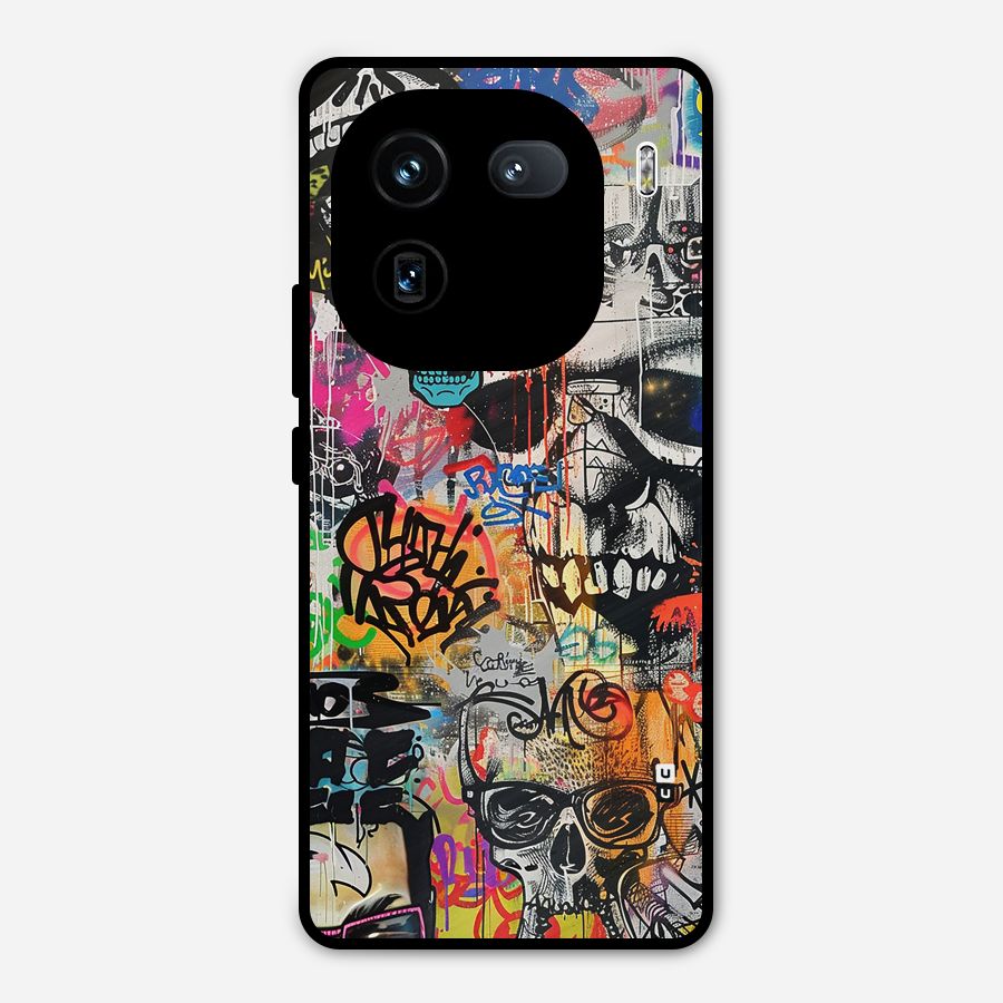 Amazing Street Art Metal Back Case for iQOO 12
