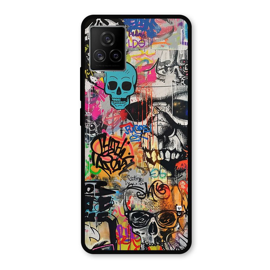Amazing Street Art Metal Back Case for iQOO 7 Legend 5G