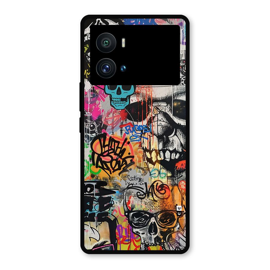 Amazing Street Art Metal Back Case for iQOO 9 Pro