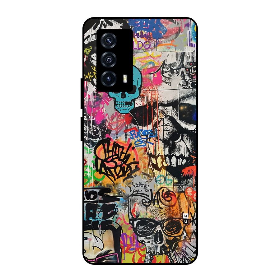 Amazing Street Art Metal Back Case for iQOO Z5