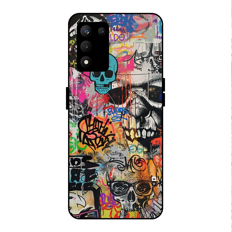 Amazing Street Art Metal Back Case for realme 9 5G SE