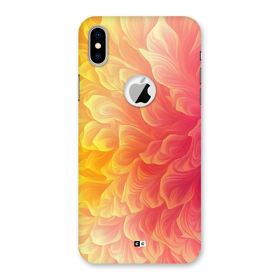 Amazing Vibrant Pattern Back Case for iPhone X Logo Cut