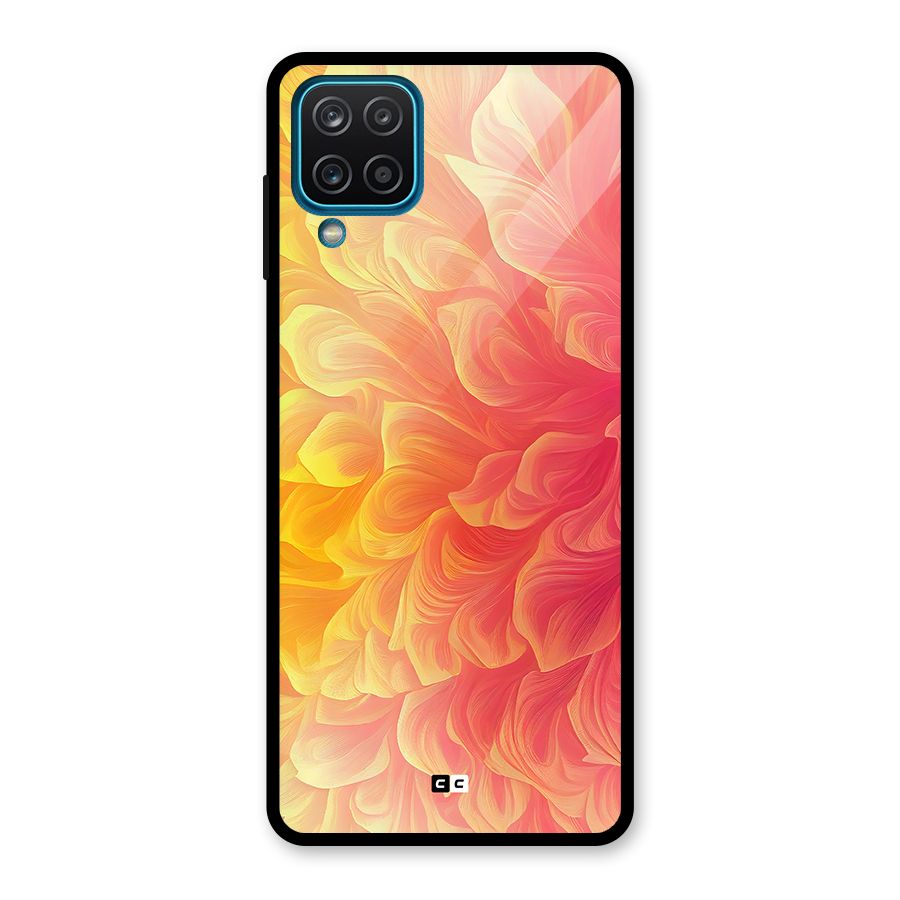 Amazing Vibrant Pattern Glass Back Case for Galaxy A12