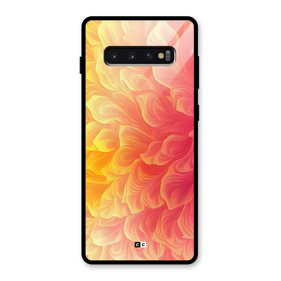 Amazing Vibrant Pattern Glass Back Case for Galaxy S10 Plus