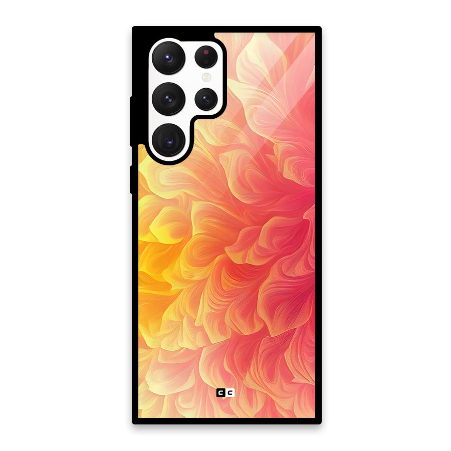 Amazing Vibrant Pattern Glass Back Case for Galaxy S22 Ultra 5G