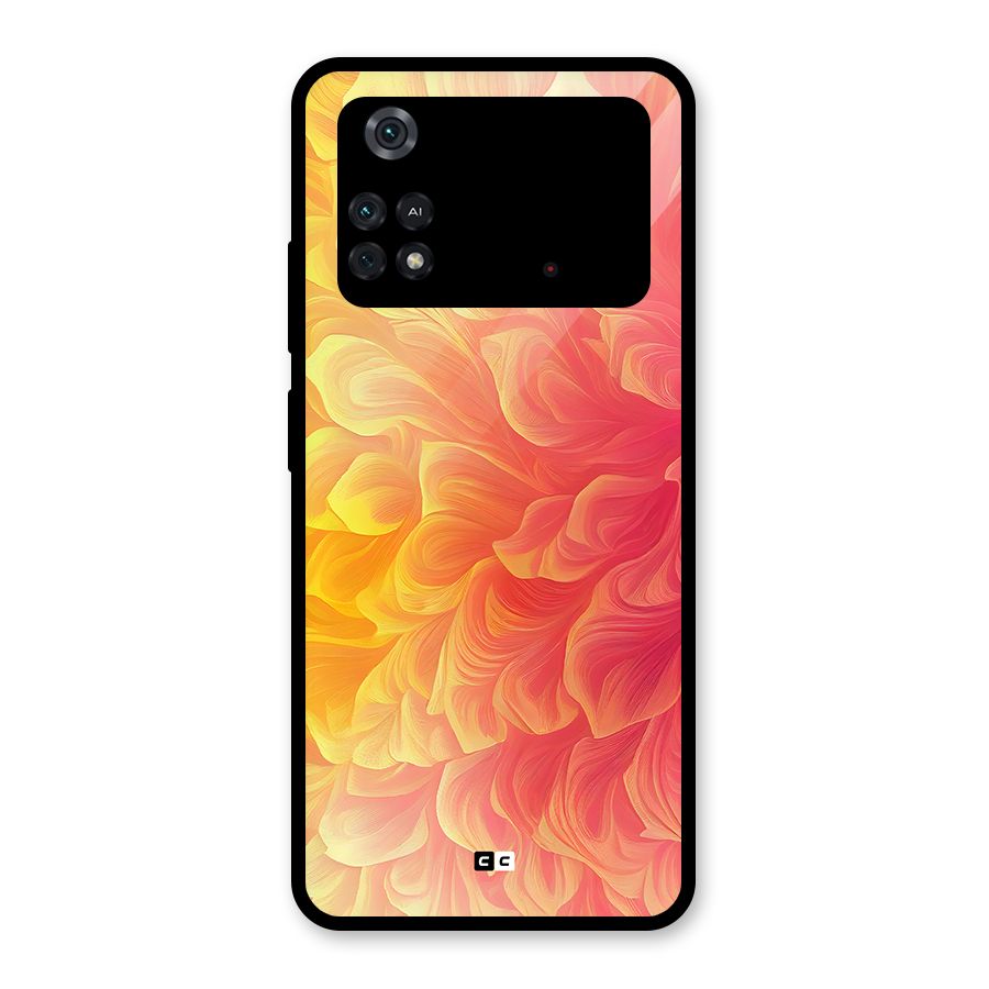 Amazing Vibrant Pattern Glass Back Case for Poco M4 Pro 4G