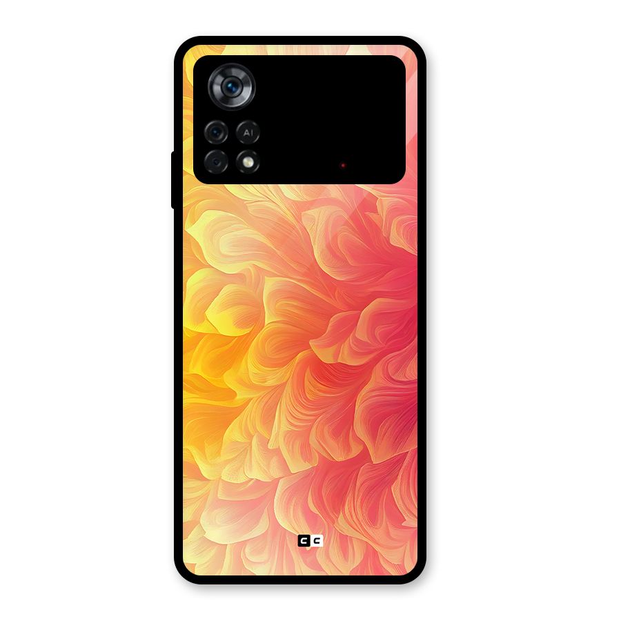 Amazing Vibrant Pattern Glass Back Case for Poco X4 Pro 5G
