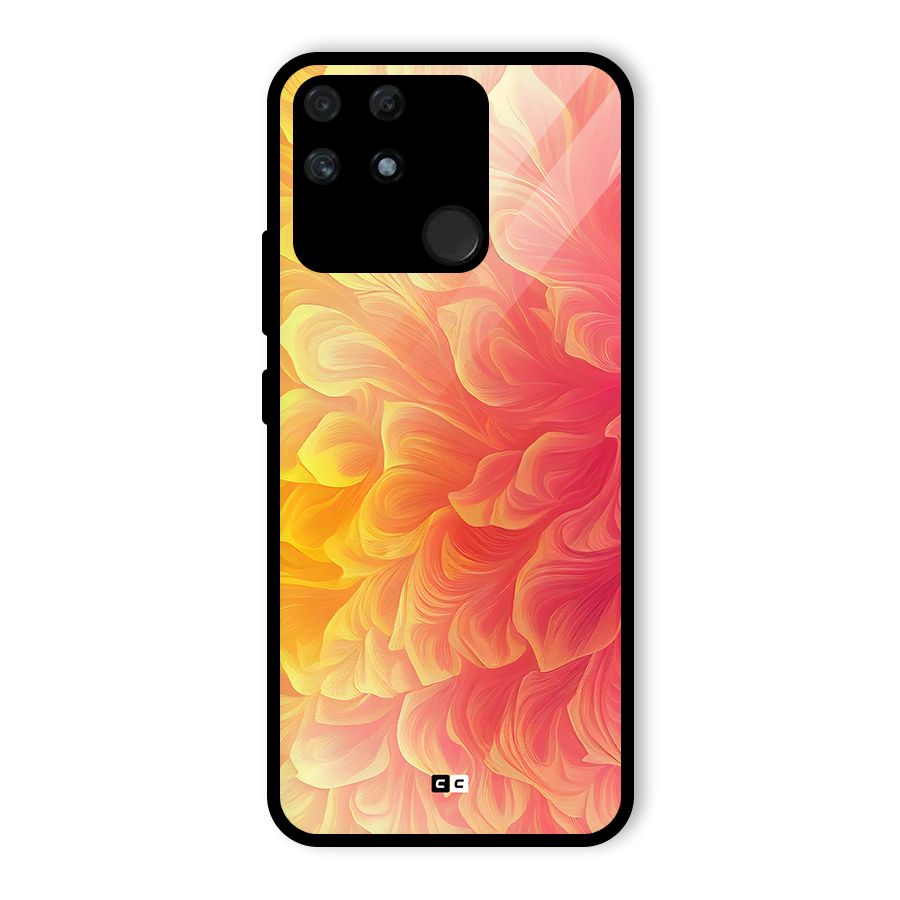 Amazing Vibrant Pattern Glass Back Case for Realme Narzo 50A
