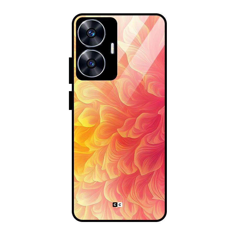 Amazing Vibrant Pattern Glass Back Case for Realme Narzo N55