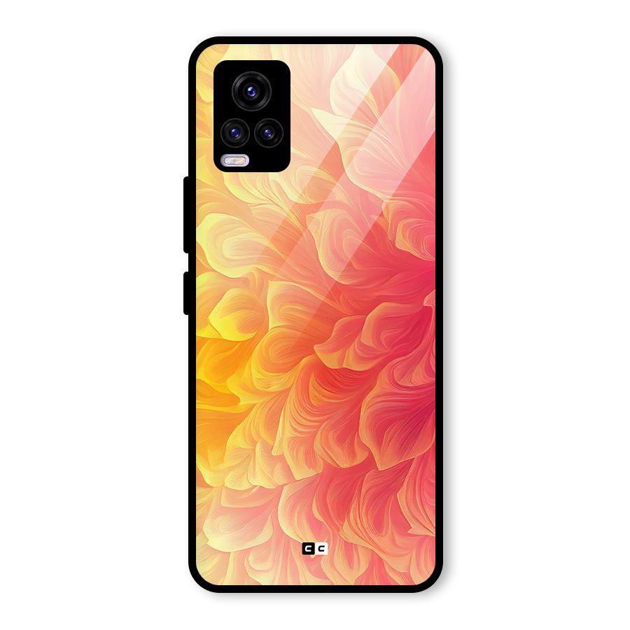 Amazing Vibrant Pattern Glass Back Case for Vivo V20