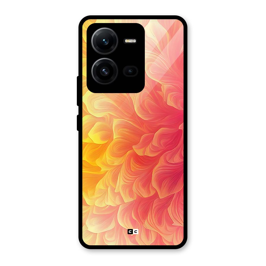 Amazing Vibrant Pattern Glass Back Case for Vivo V25