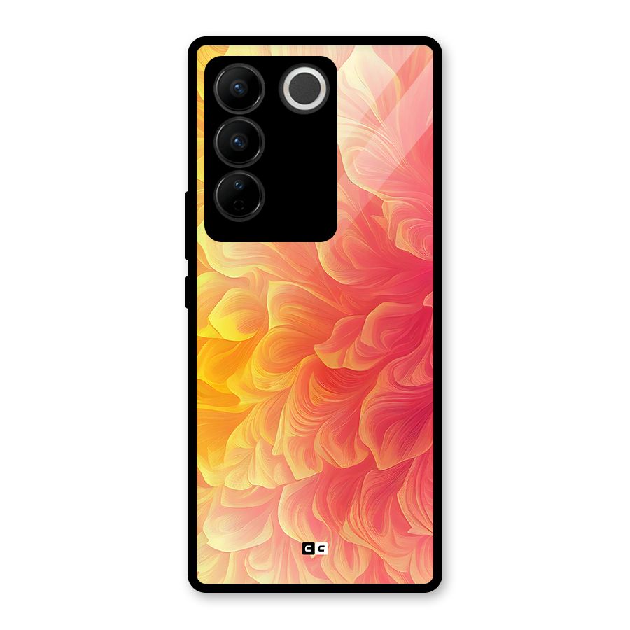 Amazing Vibrant Pattern Glass Back Case for Vivo V27