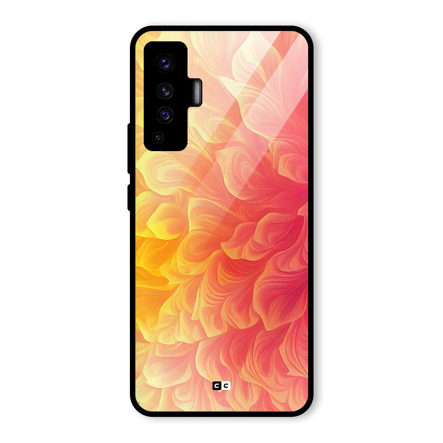 Amazing Vibrant Pattern Glass Back Case for Vivo X50