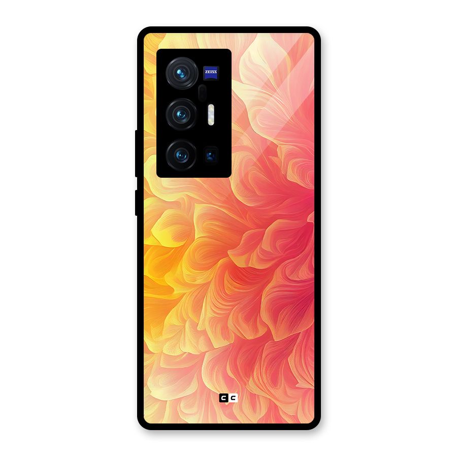 Amazing Vibrant Pattern Glass Back Case for Vivo X70 Pro Plus