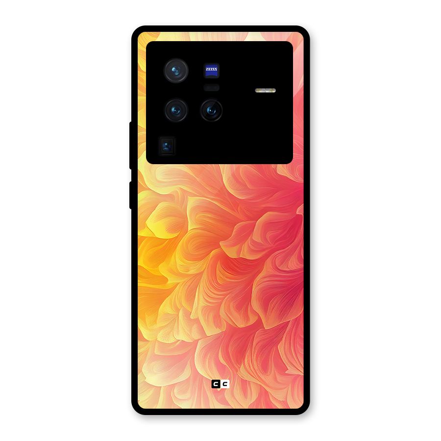 Amazing Vibrant Pattern Glass Back Case for Vivo X80 Pro