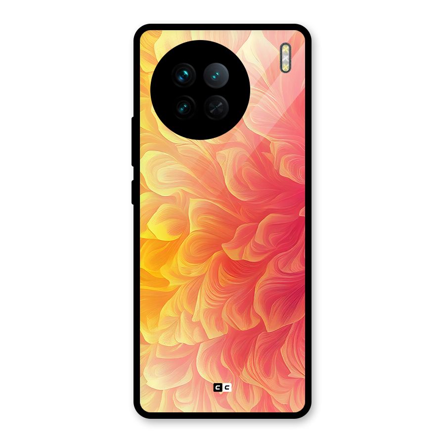 Amazing Vibrant Pattern Glass Back Case for Vivo X90
