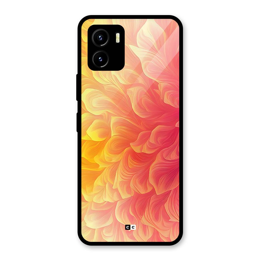 Amazing Vibrant Pattern Glass Back Case for Vivo Y15s