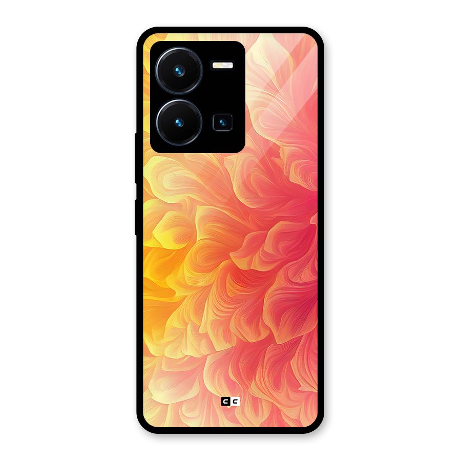 Amazing Vibrant Pattern Glass Back Case for Vivo Y35