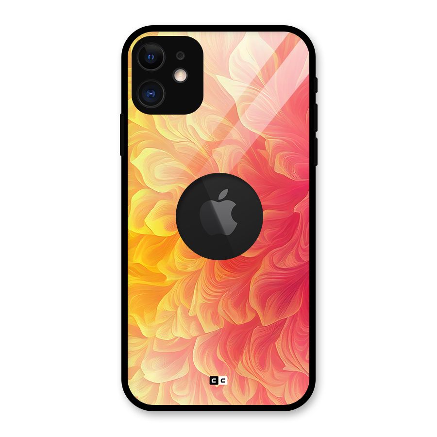 Amazing Vibrant Pattern Glass Back Case for iPhone 11 Logo Cut