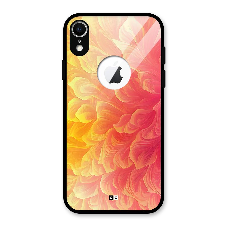 Amazing Vibrant Pattern Glass Back Case for iPhone XR Logo Cut