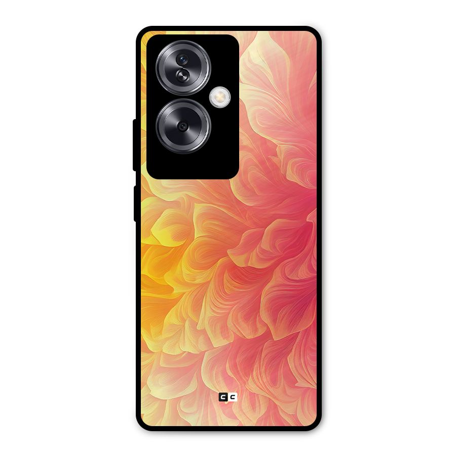 Amazing Vibrant Pattern Metal Back Case for Oppo A79 5G