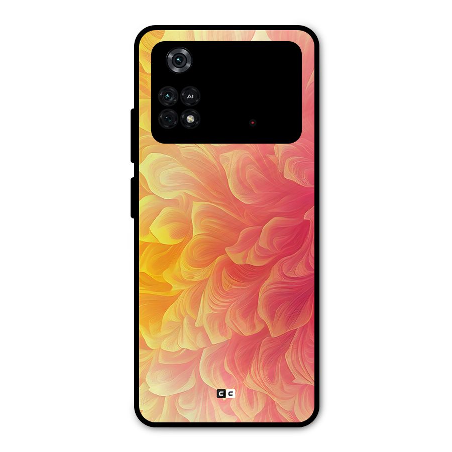 Amazing Vibrant Pattern Metal Back Case for Poco M4 Pro 4G