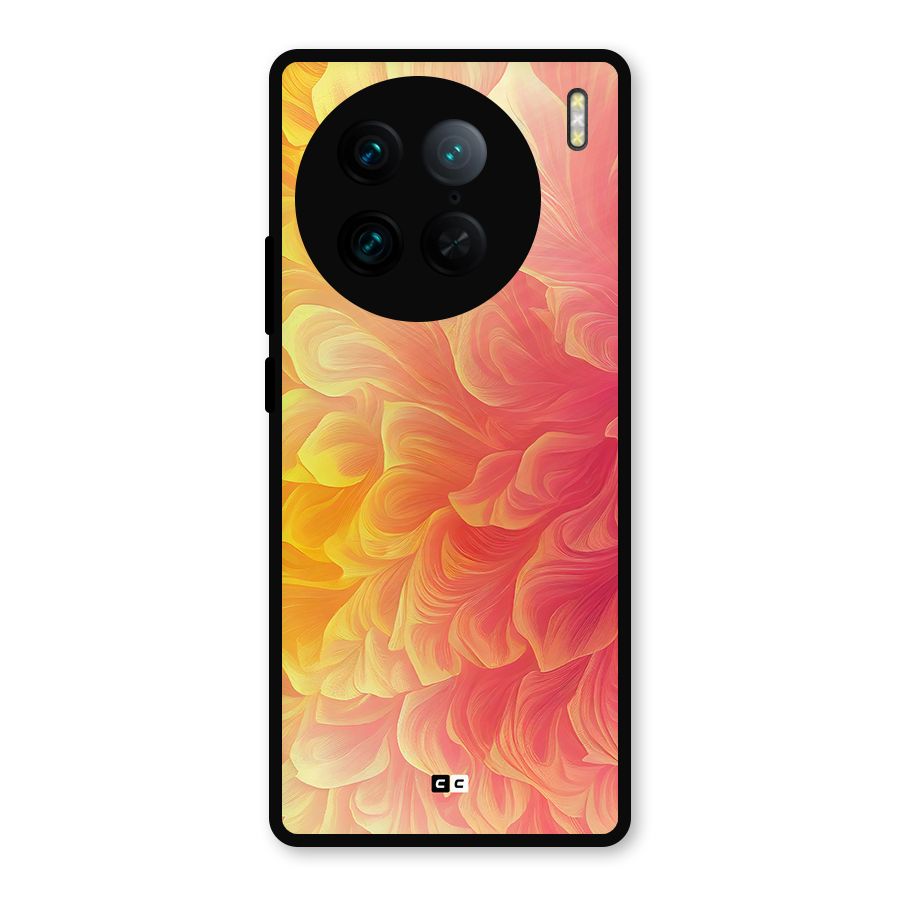 Amazing Vibrant Pattern Metal Back Case for Vivo X90 Pro
