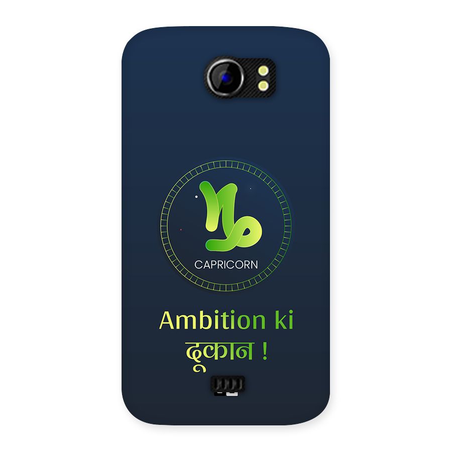 Ambitious Capricorn Back Case for Canvas 2 A110