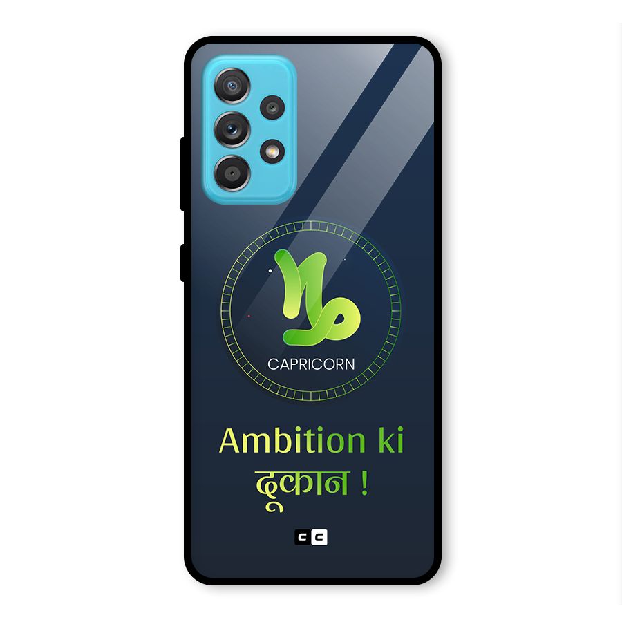 Ambitious Capricorn Glass Back Case for Galaxy A52
