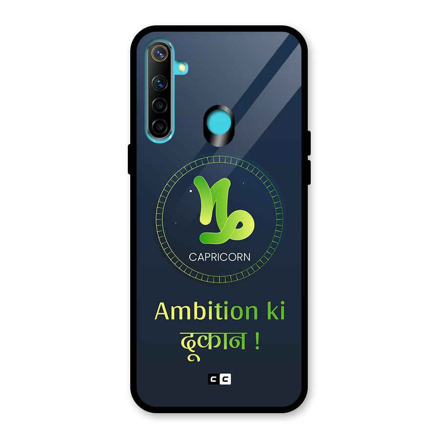Ambitious Capricorn Glass Back Case for Realme 5s