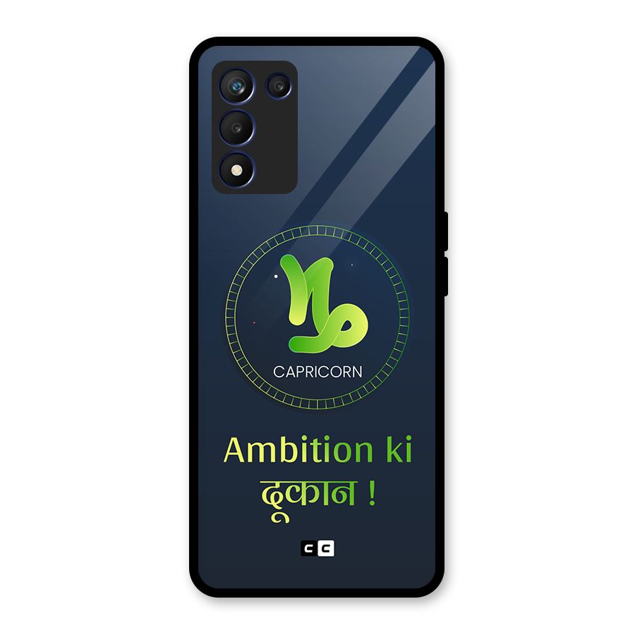 Ambitious Capricorn Glass Back Case for Realme 9 5G Speed