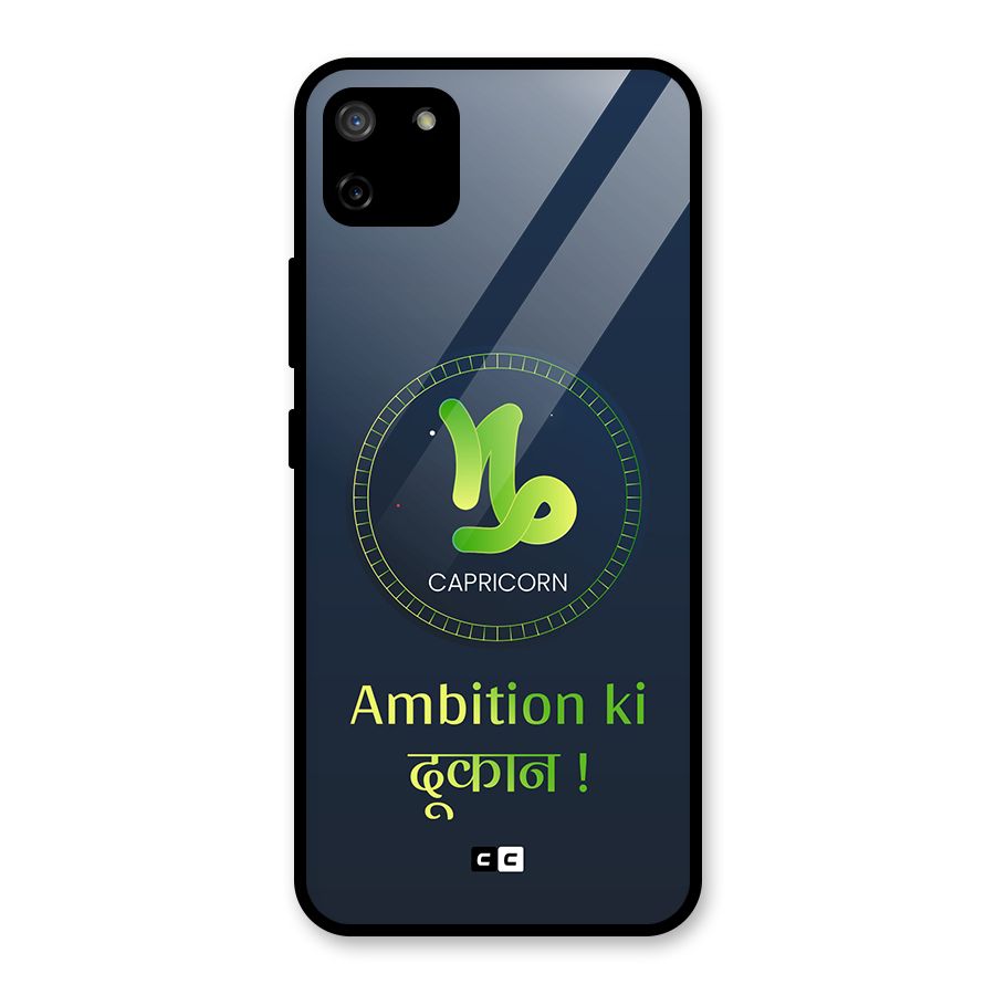 Ambitious Capricorn Glass Back Case for Realme C11