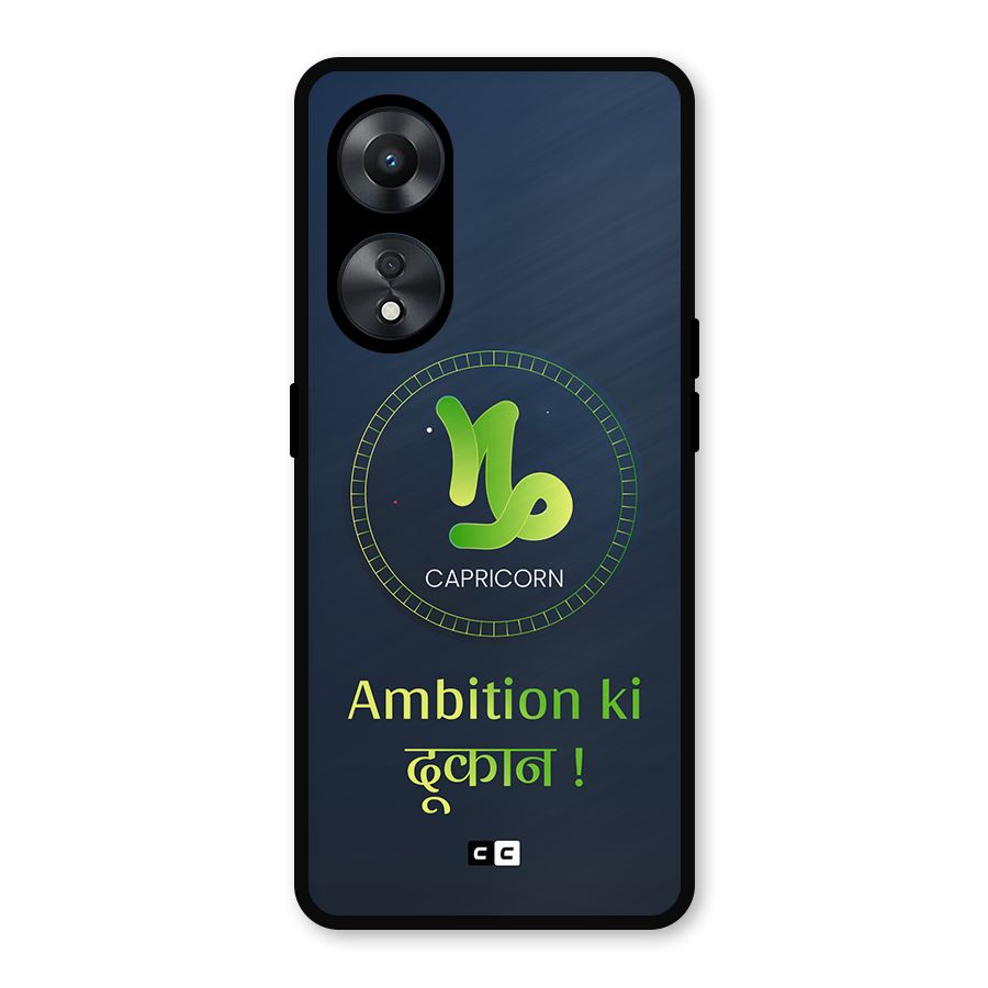 Ambitious Capricorn Metal Back Case for Oppo A78