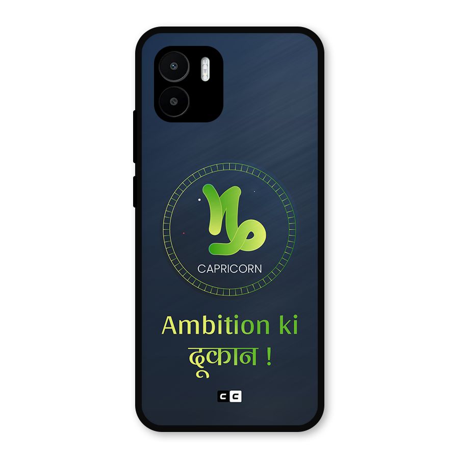 Ambitious Capricorn Metal Back Case for Redmi A1