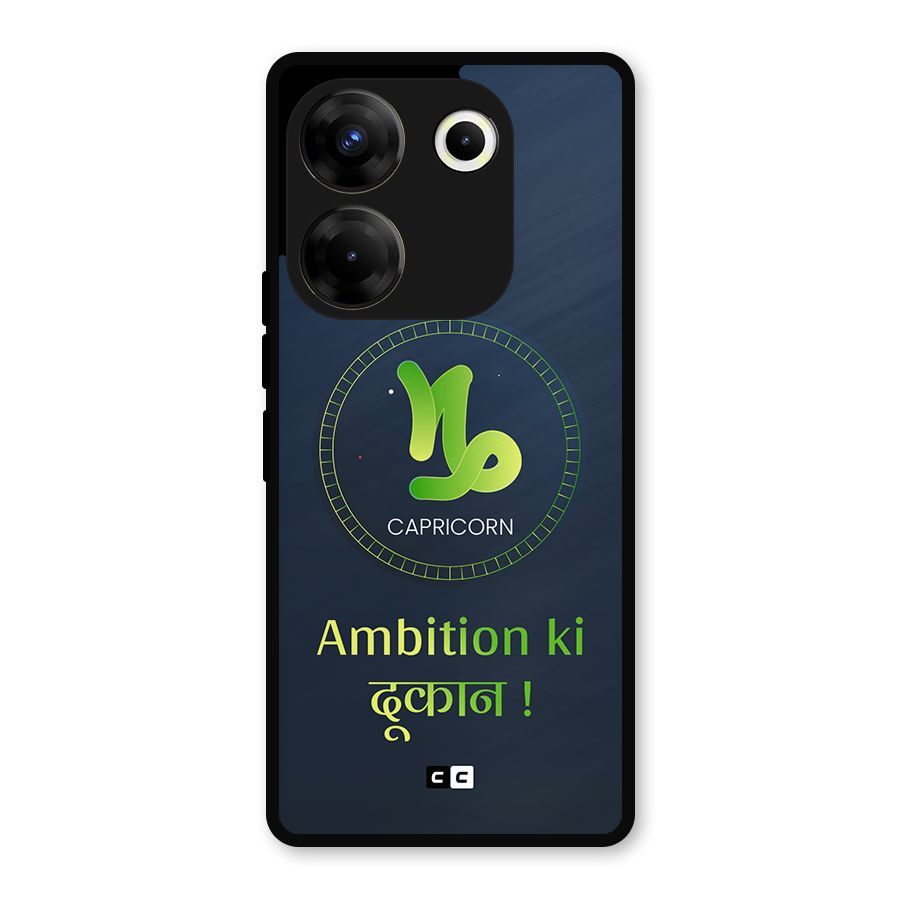 Ambitious Capricorn Metal Back Case for Tecno Camon 20