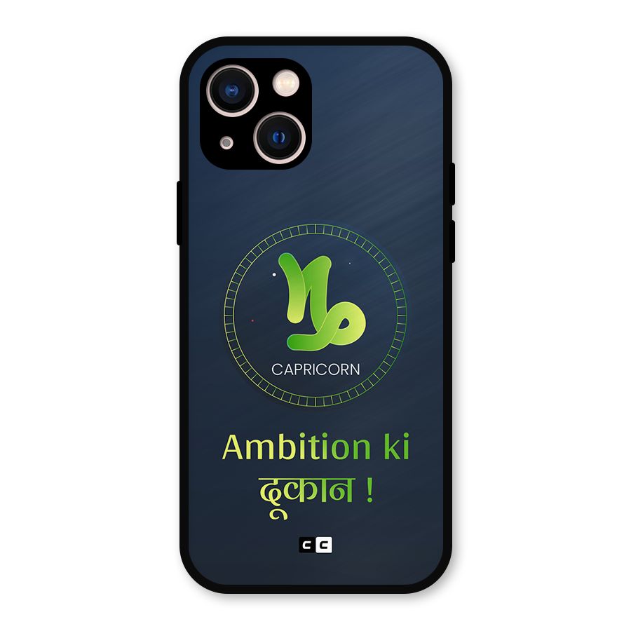Ambitious Capricorn Metal Back Case for iPhone 13