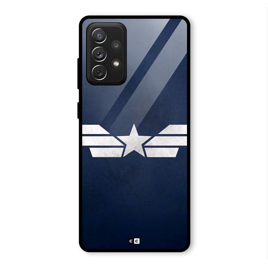 American Shield Glass Back Case for Galaxy A72