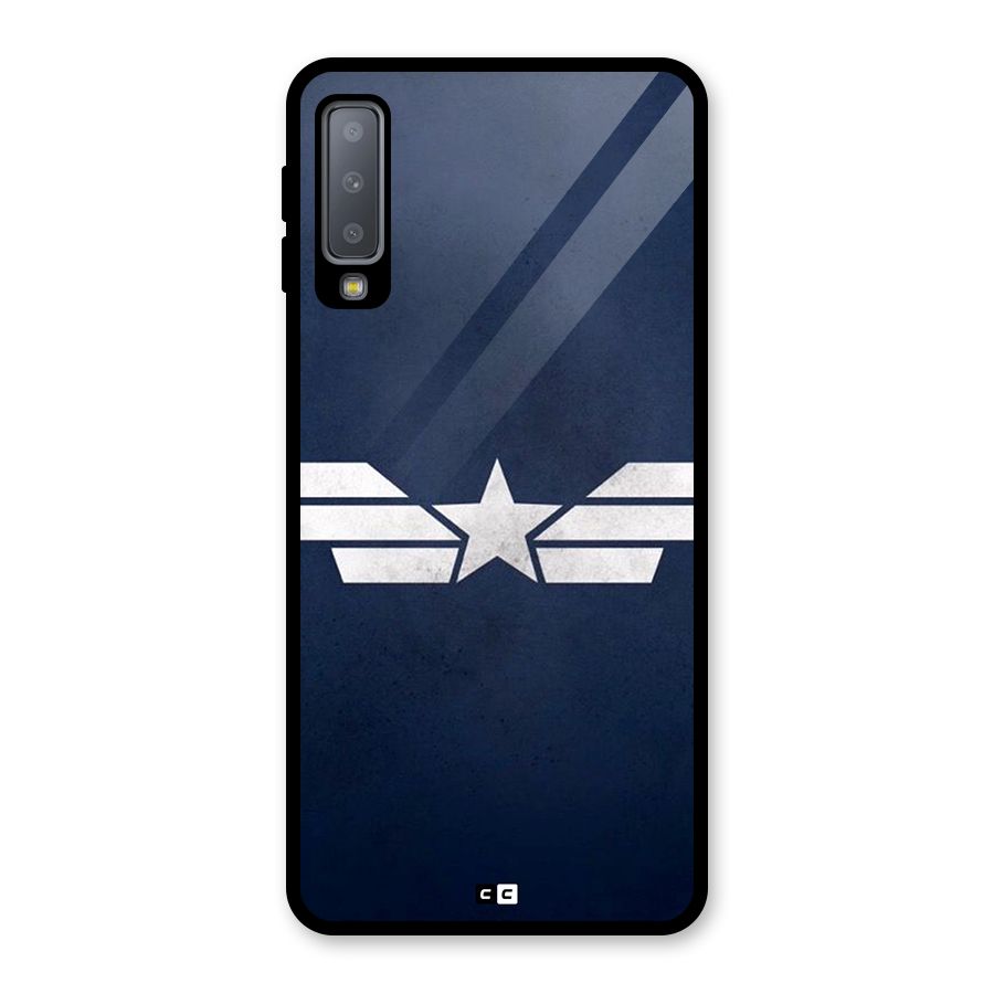 American Shield Glass Back Case for Galaxy A7 (2018)