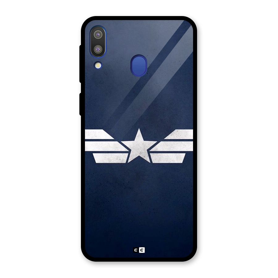 American Shield Glass Back Case for Galaxy M20